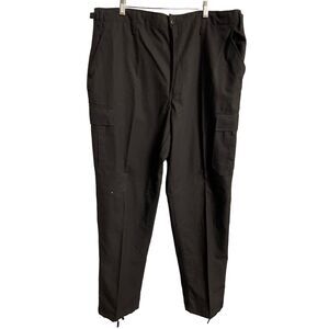 Tru Spec Pants  Mens Uniform XLT  Front Zip Black Tall Rip Stop